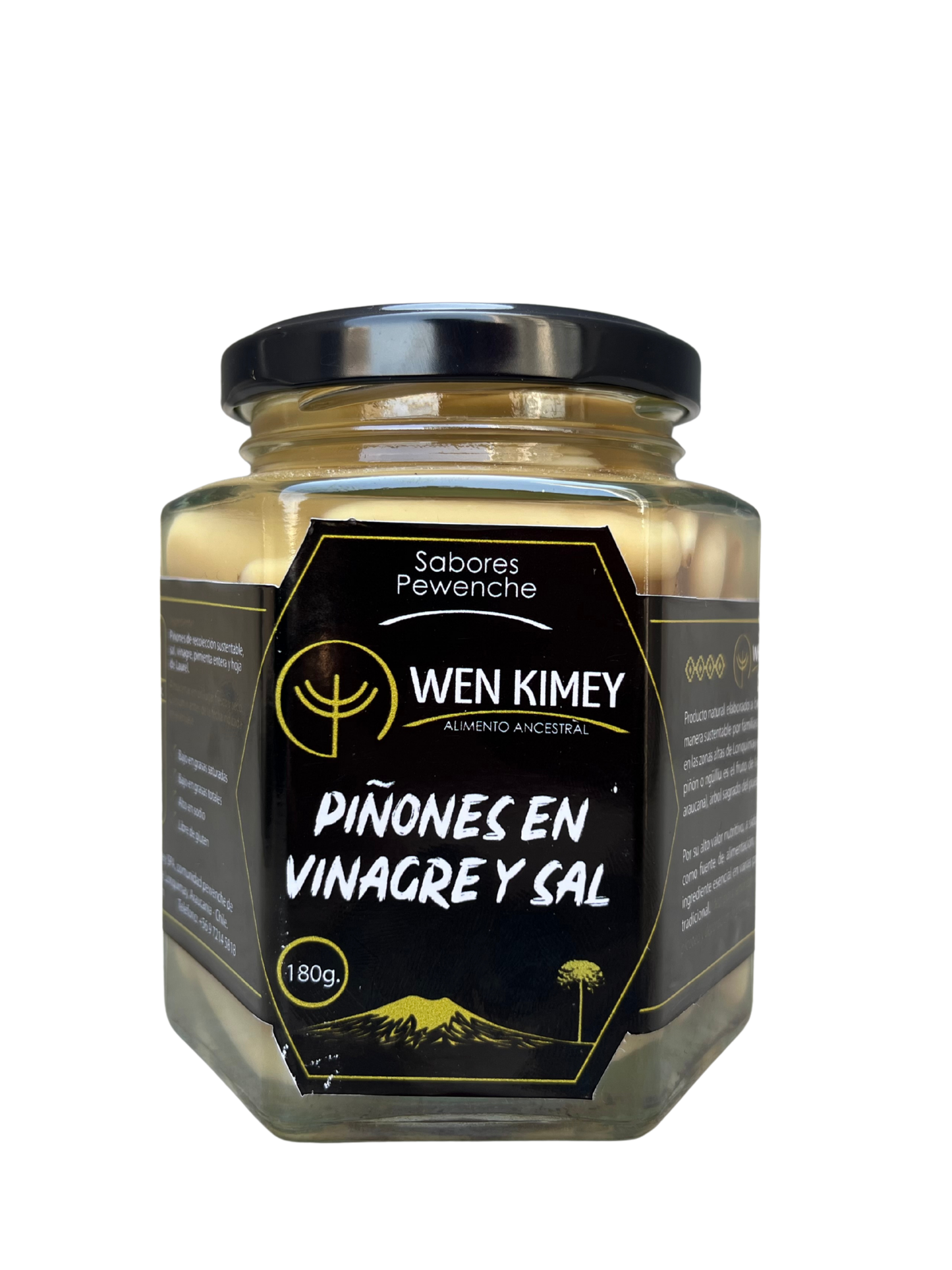 Piñones en vinagre y sal 180 gr.